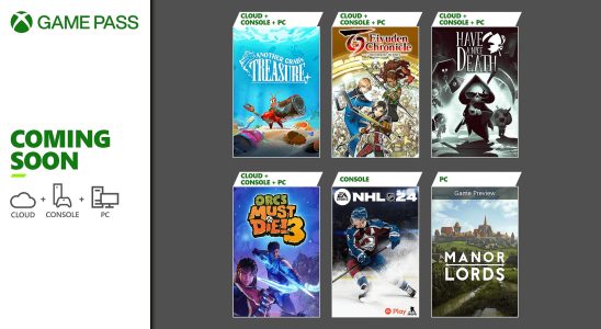 Le Xbox Game Pass ajoute Manor Lords, Another Crab's Treasure, Eiyuden Chronicle: Hundred Heroes et bien plus fin avril