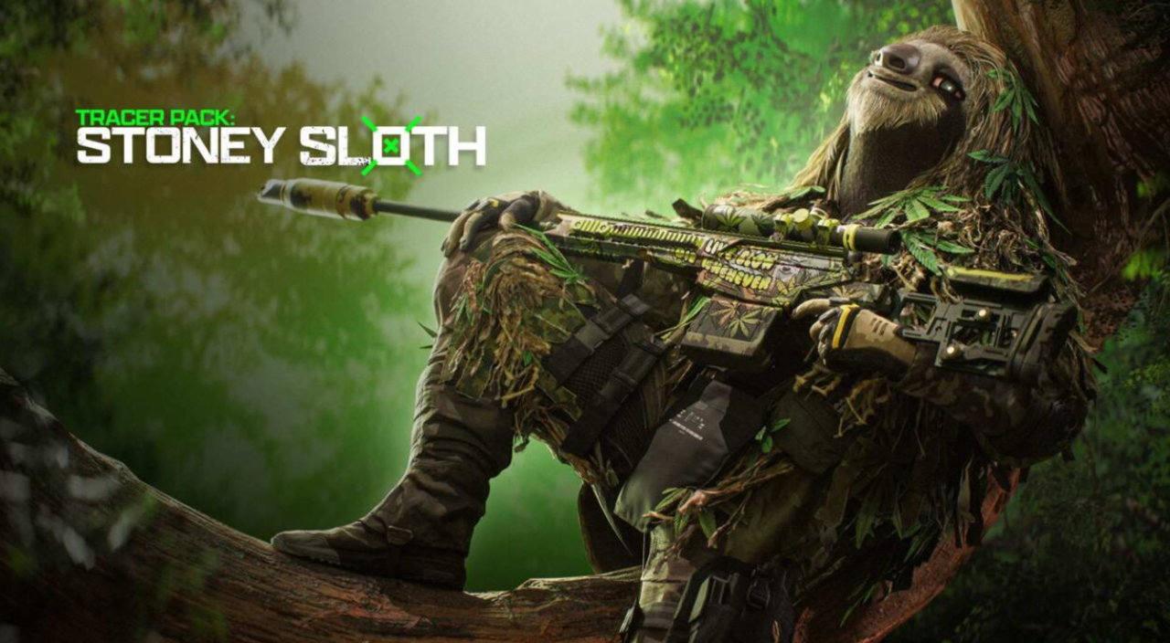 Stoney Sloth est encore un autre pack DLC sur le thème 4/20 pour Call of Duty