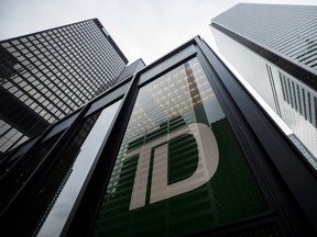 Une succursale de la Banque Toronto-Dominion à Toronto.