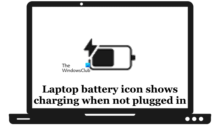 L'icône de la batterie d'un ordinateur portable indique la charge