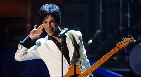 (EXCLUSIVE, Premium Rates Apply) Prince performs after being inducted into the Rock and Roll Hall of Fame  (Photo by Kevin Kane/WireImage)