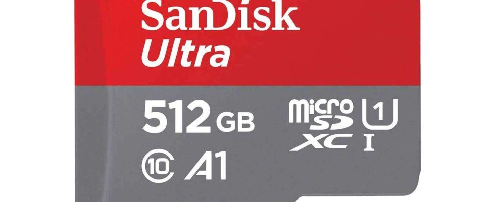 Obtenez une MicroSD SanDisk de 512 Go pour seulement 28 $