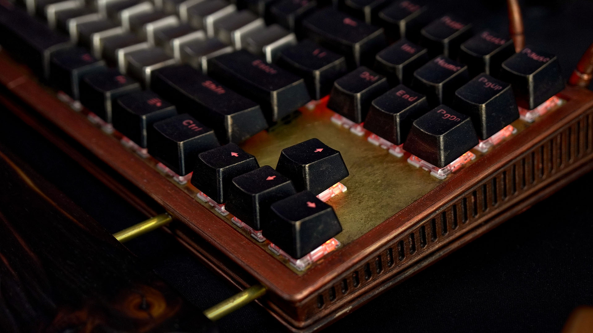 Le clavier personnalisé pour le PC steampunk