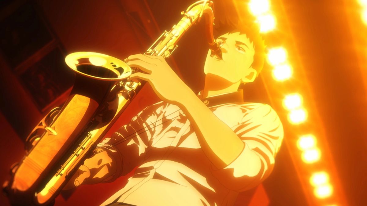 Dai Miyamoto jouant du saxophone dans Blue Giant.