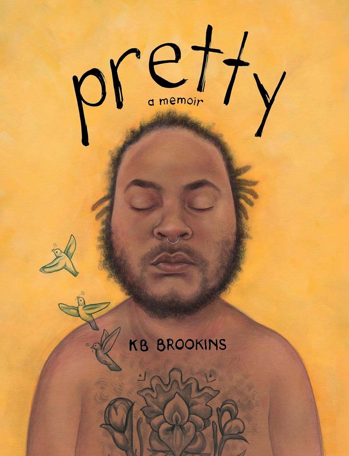un graphique de la couverture de Pretty: A Memoir par KB Brookins 