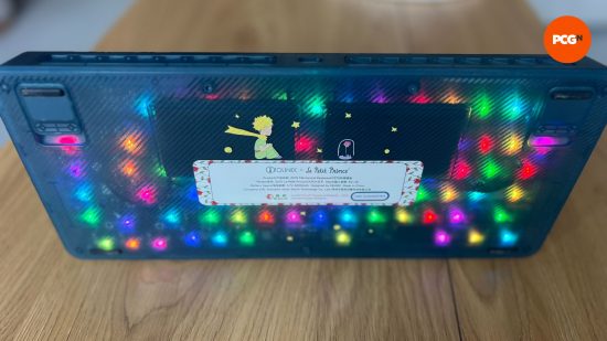 Eclairage arrière sur clavier gaming Petit Prince ZX75 Sky Encounter 