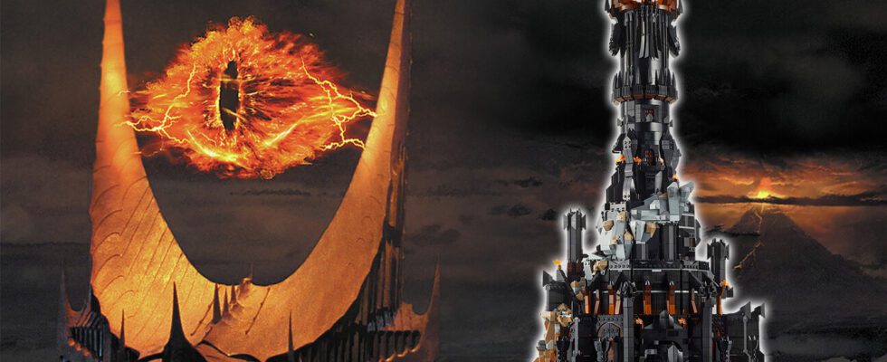 Cool Stuff : L'incroyable ensemble LEGO du Seigneur des Anneaux construit la tour sombre et l'œil ardent de Sauron