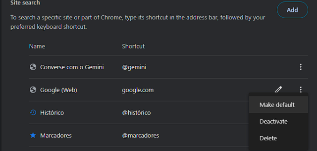 nouveaux paramètres Chrome suite.
