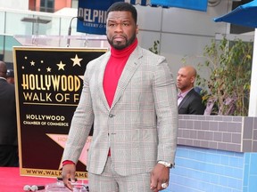 50 Cent sur le Hollywood Walk of Fame le 30 janvier 2020.