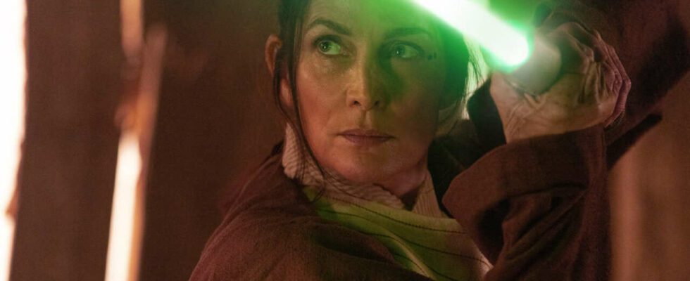 Carrie-Anne Moss sur le côté spirituel du rôle du maître Jedi Indara dans Star Wars : L'Acolyte