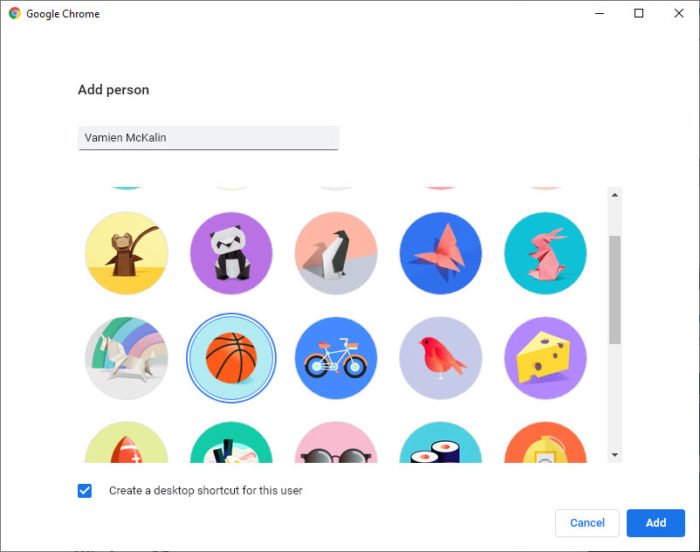 Google Chrome Créer un profil