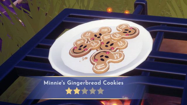 Biscuits au pain d'épice de Minnie dans Disney Dreamlight Valley, à base de gingembre
