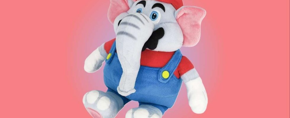La peluche Elephant Mario est de retour en stock sur Amazon