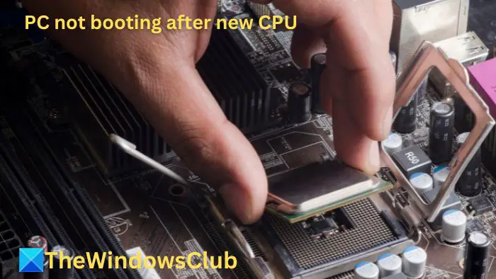 Le PC ne démarre pas après un nouveau processeur
