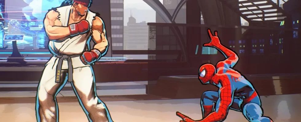 Marvel vs Capcom Infinite Ryu and Spider-Man