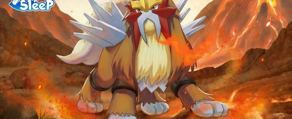 Le prochain événement de Pokemon Sleep ajoute un Pokémon légendaire enflammé à son Pokedex