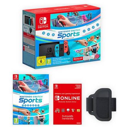 Ensemble console Nintendo Switch Neon et Nintendo Switch Sports