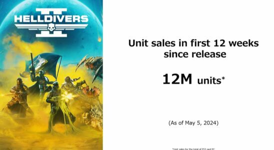 Les ventes de Helldivers II dépassent les 12 millions