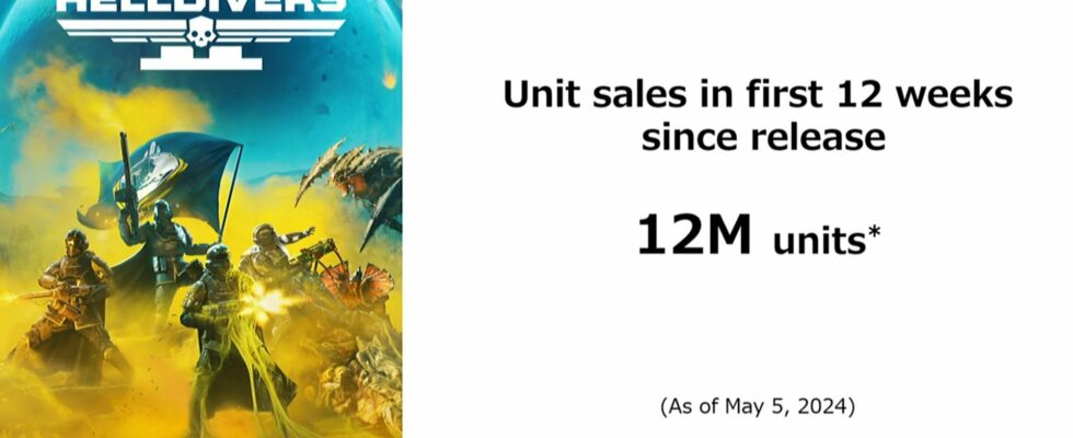 Les ventes de Helldivers II dépassent les 12 millions