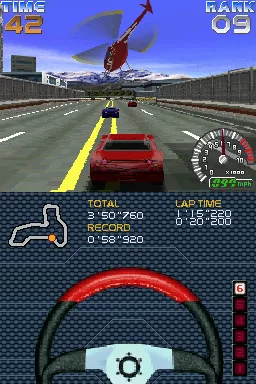 Capture d'écran du Ridge Racer DS