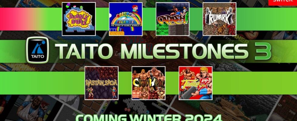 Taito Milestones 3 arrive à l’hiver 2024, premier lot de jeux révélé