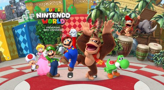 Mario, Luigi, Peach, Toad, Yoshi, and Donkey Kong At Super Nintendo World