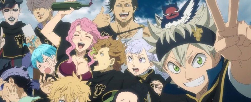 The full Black Bulls squad in Black Clover. This image is part of an article about whether Episode 171 of Black Clover has a release date.
