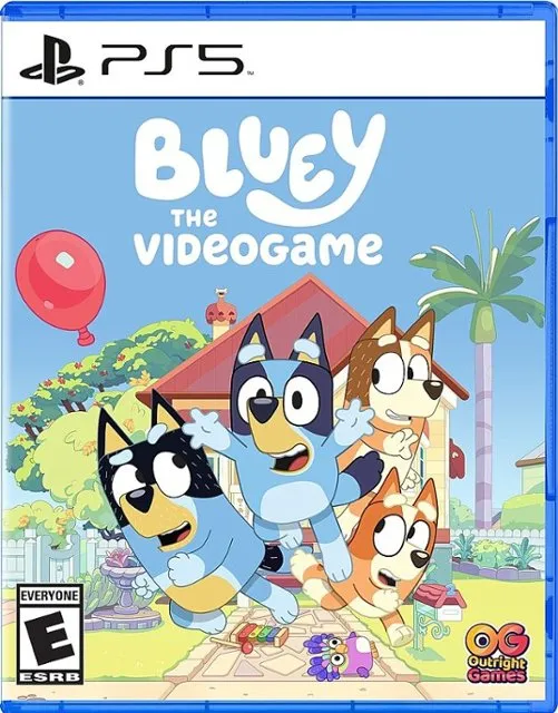 Bluey : La couverture du jeu vidéo.