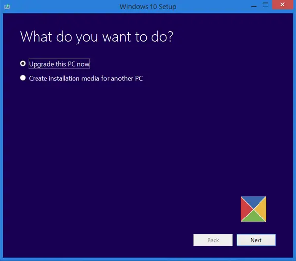 Utilisez l'outil de création de support pour nettoyer l'installation ou mettre à niveau vers Windows 10