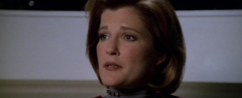 Kate Mulgrew as Kathryn Janeway on Star Trek: Voyager on Paramount+