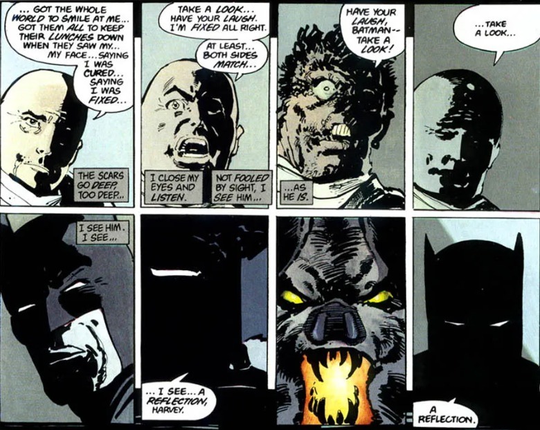 Frank Miller The Dark Knight Returns Batman Two-Face Je vois un reflet Harvey