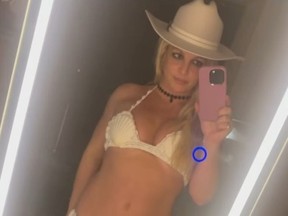 Britney Spears montre son corps aminci dans une publication Instagram le 6 juin 2024.