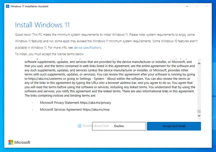 Comment utiliser l'Assistant d'installation de Windows 11 pour installer Windows 11