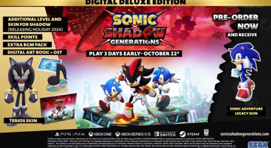 Date de sortie de Sonic x Shadow Generations, nouvelles captures d'écran