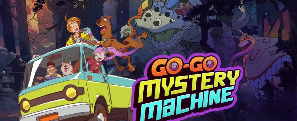 Scooby-Doo and Shaggy escape a monster in Japan