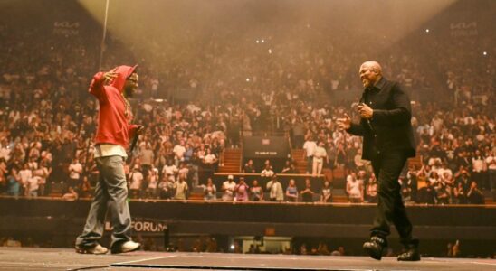 Kendrick Lamar rejoint par Dr. Dre., Schoolboy Q et bien d'autres au spectacle électrisant « Pop Out » à Los Angeles : critique du concert Plus de Variety Les plus populaires À lire absolument Inscrivez-vous aux newsletters Variety Plus de nos marques