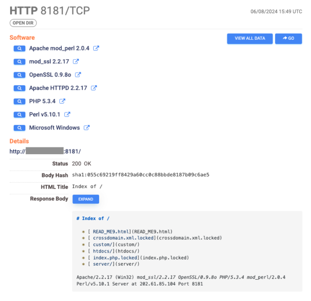 La sortie des serveurs PHP infectés par le ransomware TellYouThePass.