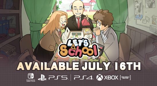 Let's School pour PS5, Xbox Series, PS4, Xbox One et Switch sera lancé le 16 juillet
