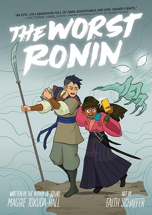 Couverture du livre The Worst Ronin de Maggie Tokuda-Hall et illustration de Faith Schaffer