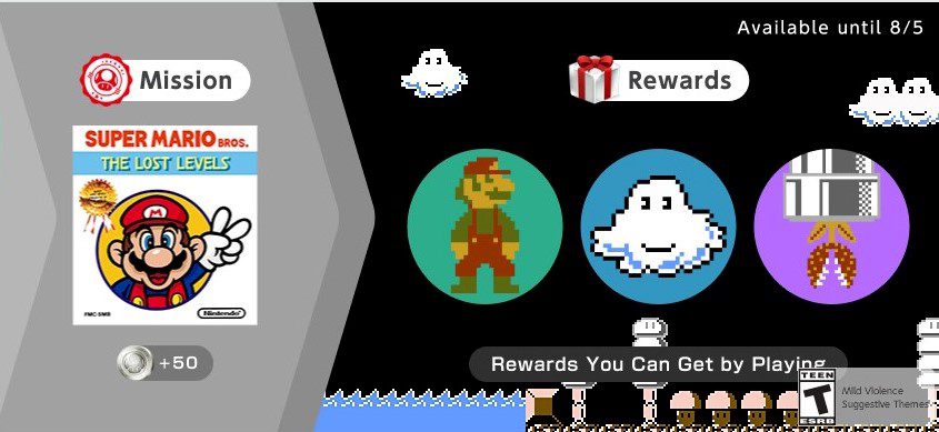 Nintendo Switch Online ajoute des icônes de Super Mario Bros.: The Lost Levels