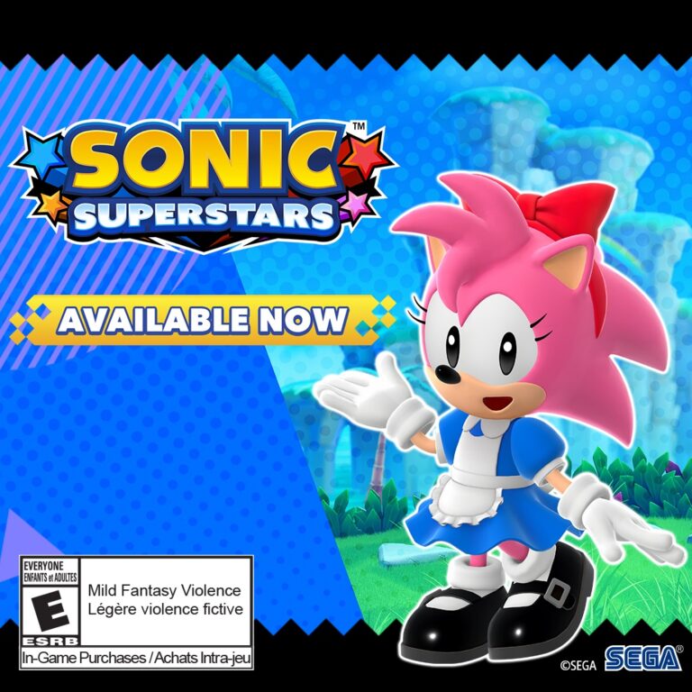 Sonic Superstars se dote d'un costume d'Amy de style rétro
