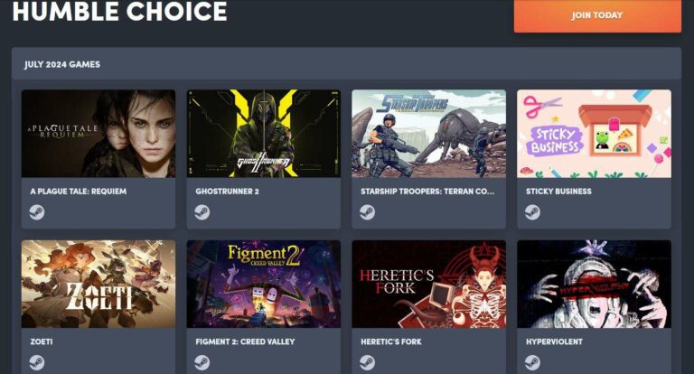 La gamme Humble Choice Bundle de juillet 2024 comprend Ghostrunner 2
