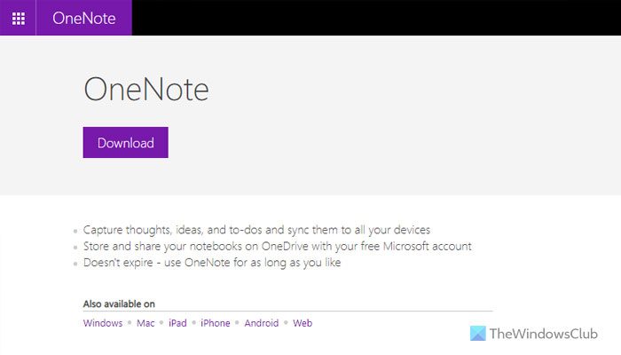 Désactiver OneNote Connect au statut cloud