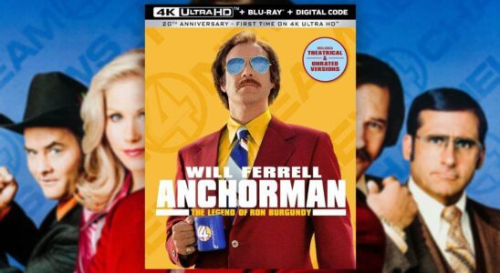 Anchorman est enfin disponible en Blu-Ray 4K, juste à temps pour le 20e anniversaire du film
