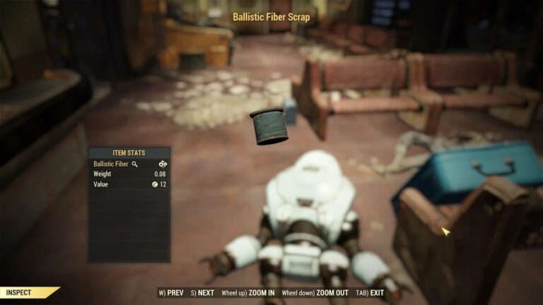 fallout 76 ballistic fiber inspect screen