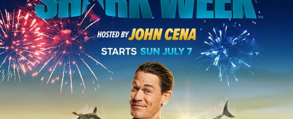 John Cena on Shark Week key art