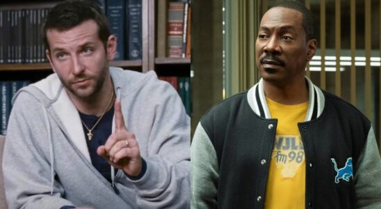 Bradley Cooper in Silver Linings Playbood and Eddie Murphy in Beverly Hills Cop: Axel F