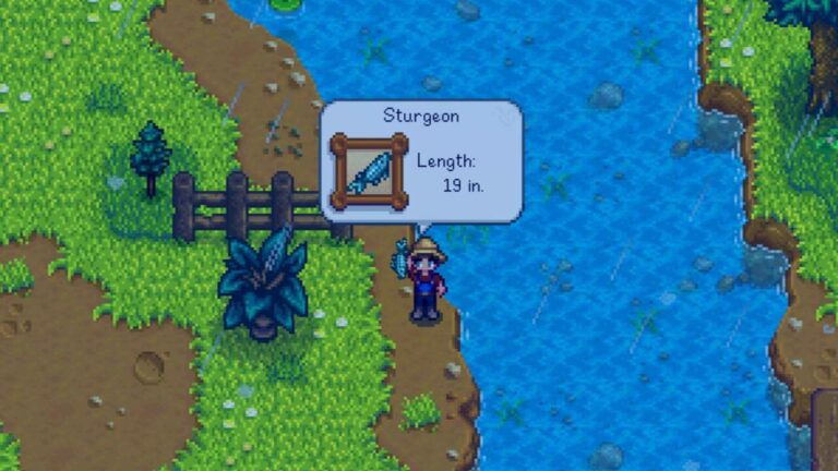 Stardew Valley : Comment attraper un esturgeon
