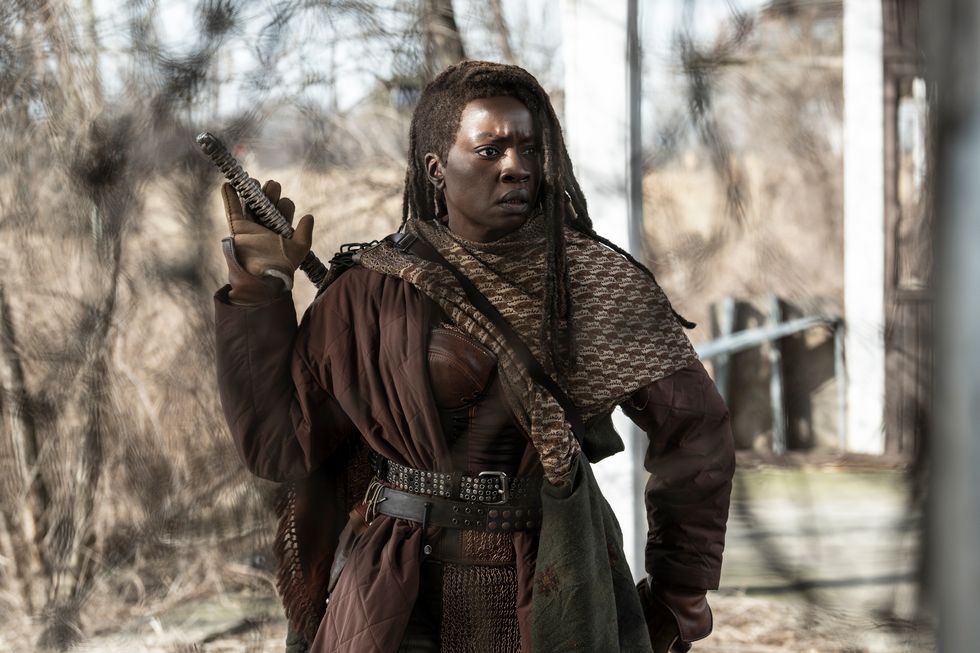 Danai Gurira dans le rôle de Michonne, The Walking Dead, les vivants