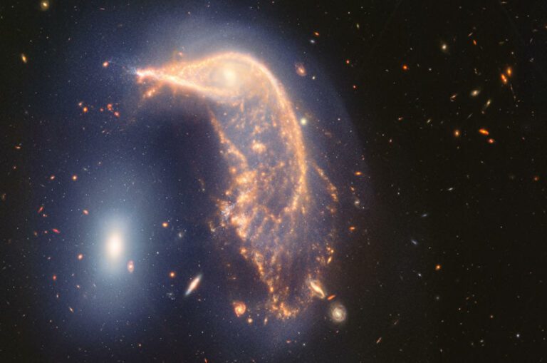 Le télescope James Webb fête son deuxième anniversaire avec une image des galaxies du Pingouin et de l’Œuf